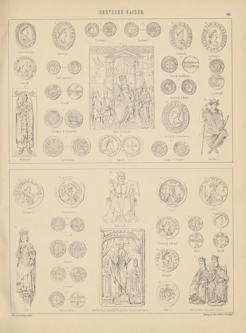 Bilder-Atlas zur Weltgeschichte Pl. 95 von Ludwig Weisser