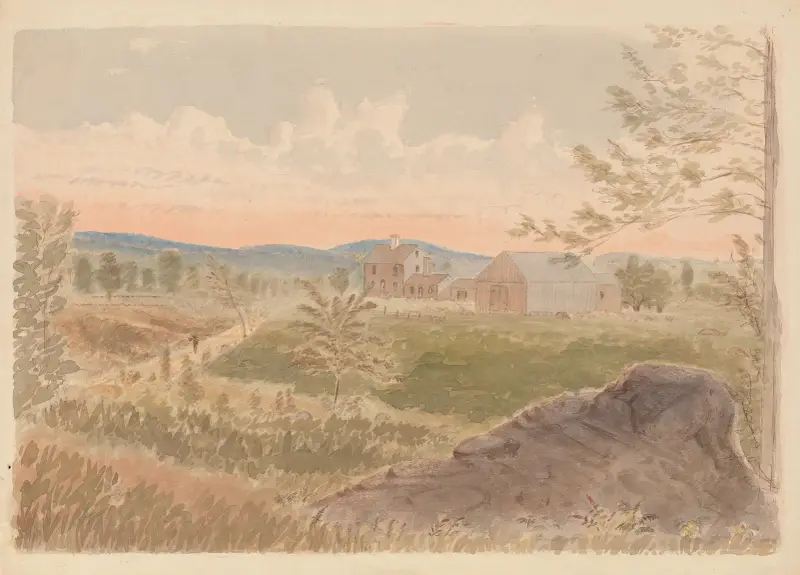 Verlassenes Bauernhaus. Fitzwilliam N.H. Donnerstag Aug. 1877 fin 12.45 pm von James Madison Alden