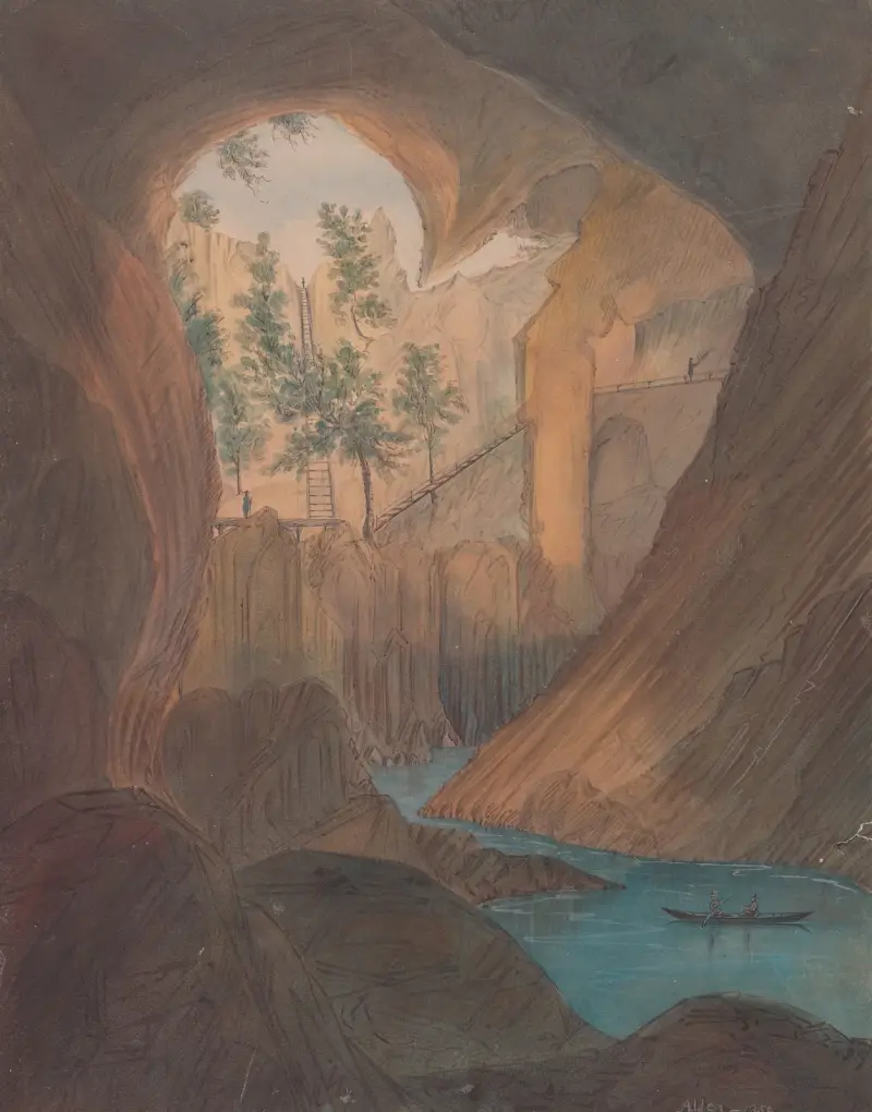 Marmorgrottan, Mariposa County, Kalifornien av James Madison Alden