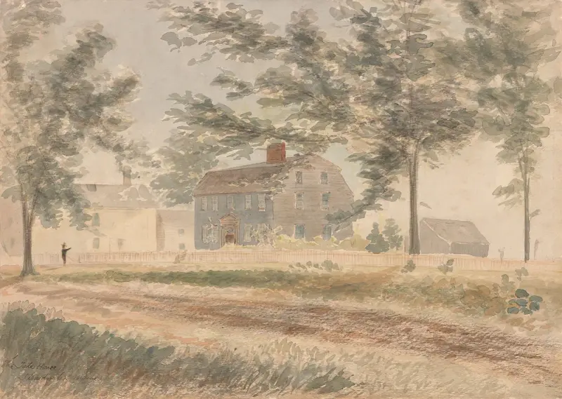 Das ‚Tate House'; Strandwater Village bei Portland, Maine. Donnerstag, 10. August 1876, 11 Uhr (sehr warm) von James Madison Alden