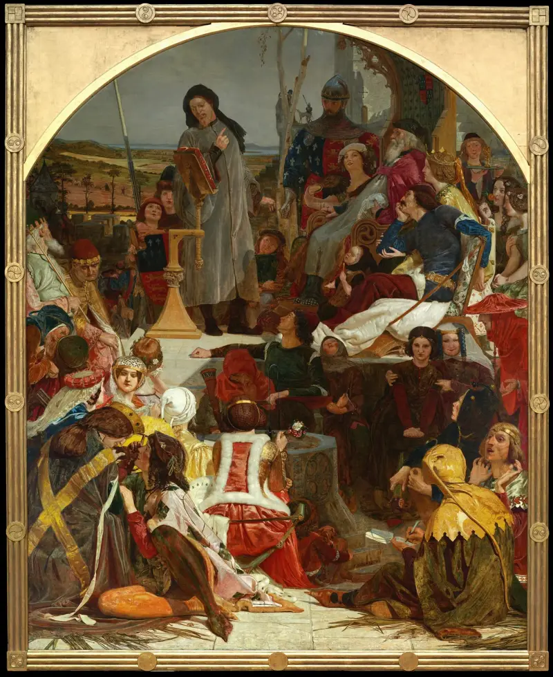 Chaucer vid Edvard III:s hov av Ford Madox Brown