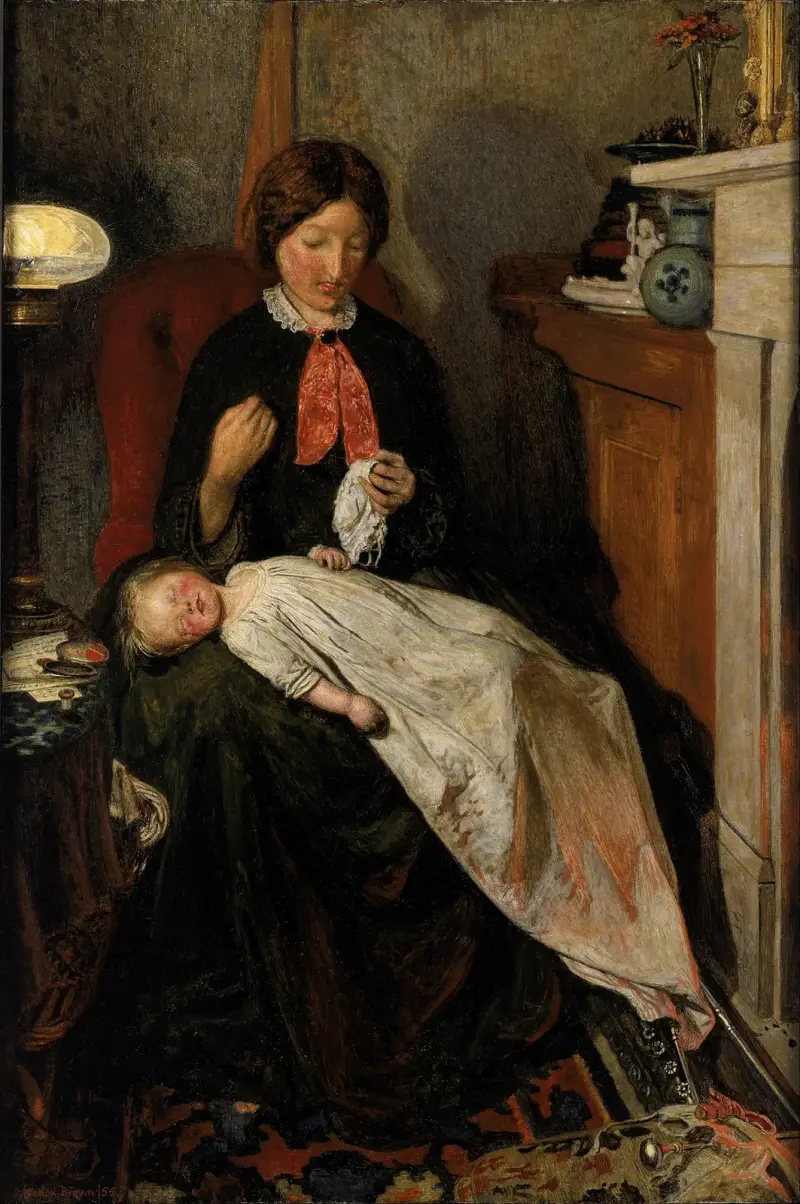 Väntan – en engelsk härd 1854–55 av Ford Madox Brown