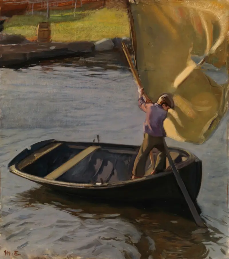 Chłopiec i żagiel, Magnus Enckell
