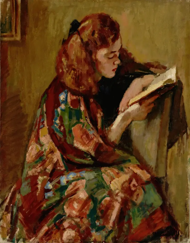 Lesendes Mädchen von Magnus Enckell