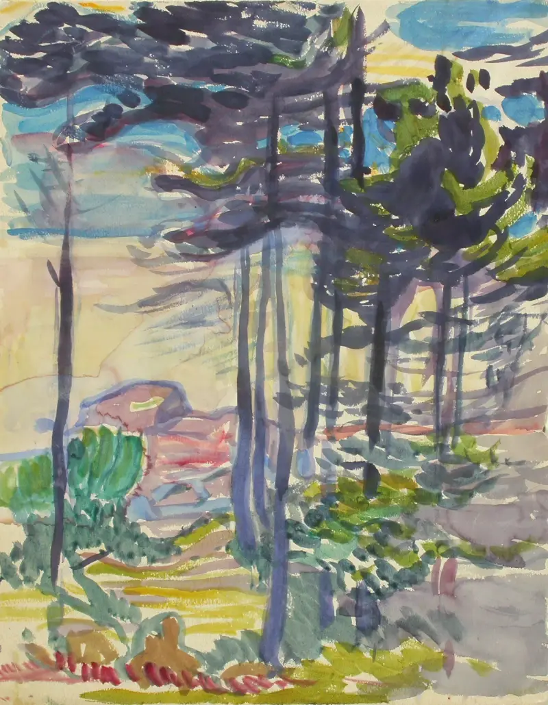 Landschaft, 1900 – Nr. 2 von Magnus Enckell