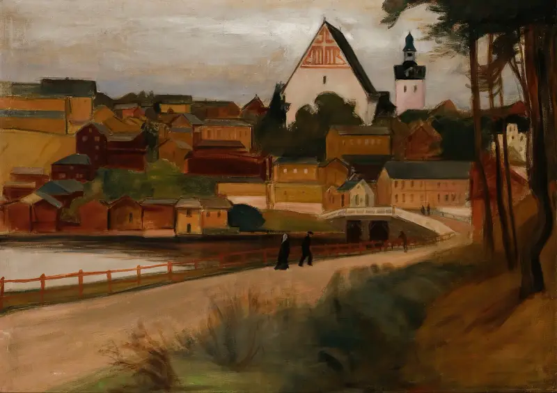 Vy från Borgå av Magnus Enckell