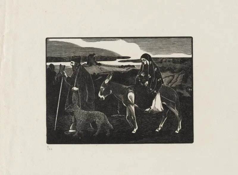 Fuite en Egypte (avec chien) (1942_1920-1954), 1954 av Marc Gonthier