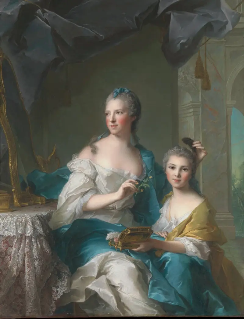 Madame Marsollier och hennes dotter av Jean-Marc Nattier