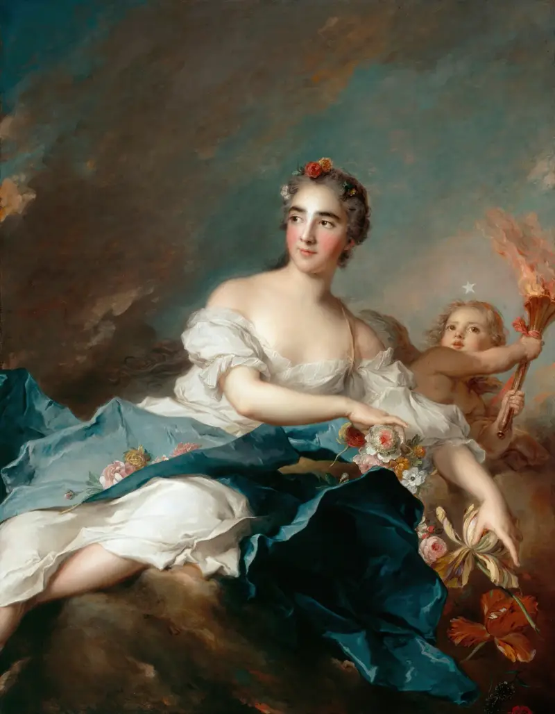 Die Gräfin de Brac als Aurora von Jean-Marc Nattier