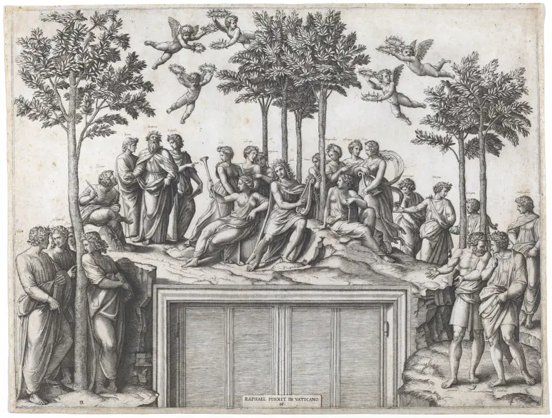 Parnass von Marcantonio Raimondi