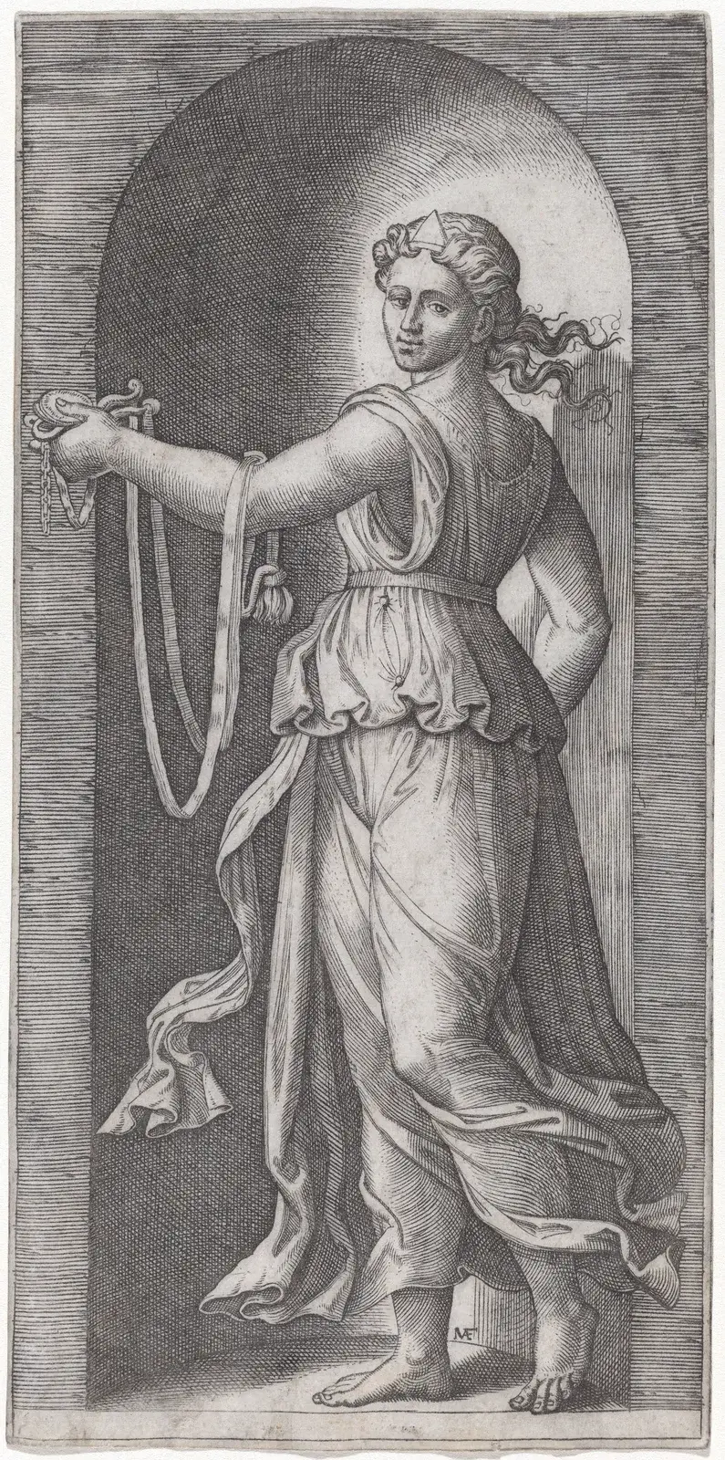 Temperantia von Marcantonio Raimondi