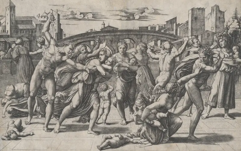 Der Bethlehemitische Kindermord von Marcantonio Raimondi
