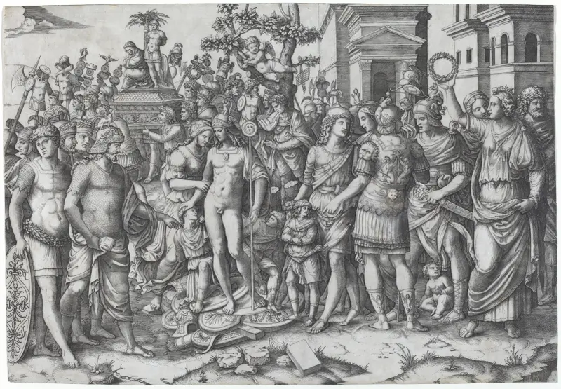 Triumph von Marcantonio Raimondi