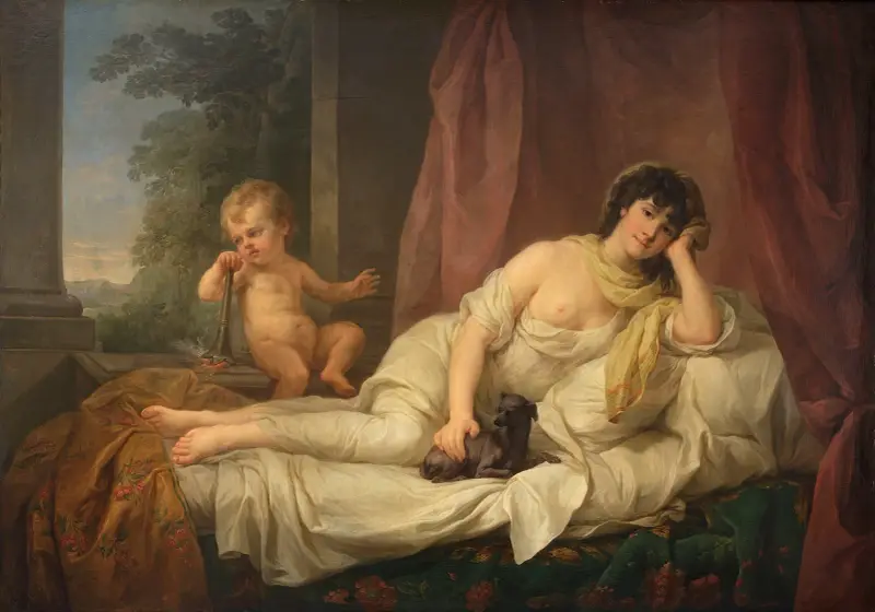 Porträt der Anna Lampel (gest. 1800), Schauspielerin, 1800 – Nr. 1 von Marcello Bacciarelli