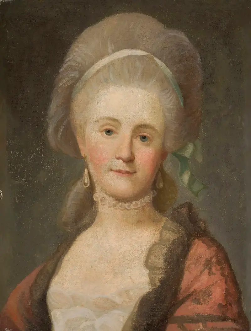 Porträtt av Anna Szaniawska, född Scypion, 1795 av Marcello Bacciarelli