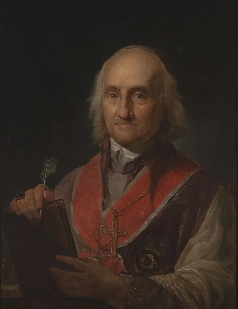 Porträt von John Baptist Albetrandi (1731–1808), Bischof von Marcello Bacciarelli
