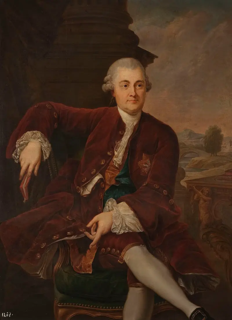 Porträtt av Kazimierz Poniatowski (1721–1800), kungens bror av Marcello Bacciarelli