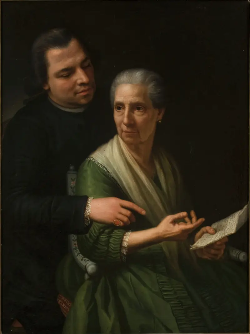 Porträt von Marcello Bacciarellis Mutter und Bruder von Marcello Bacciarelli