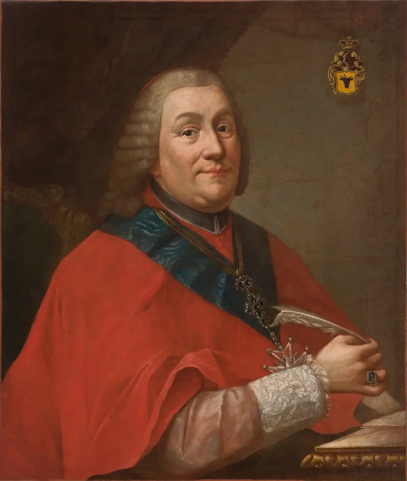 Porträtt av Władysław Łubieński (1703–1767), ärkebiskop av Gniezno och Polens primas av Marcello Bacciarelli
