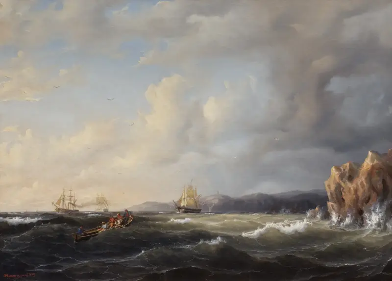 Bark vor dem Wind bei Kullaberg von Marcus Larson