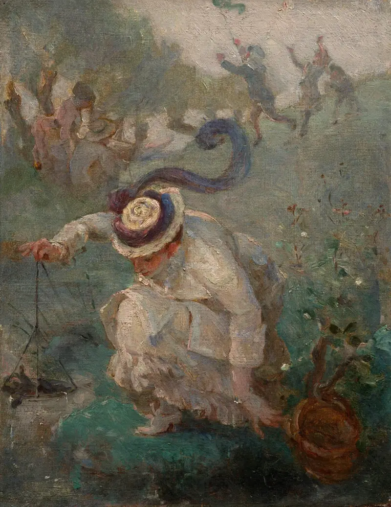 Krebsfischen von Marie Bracquemond