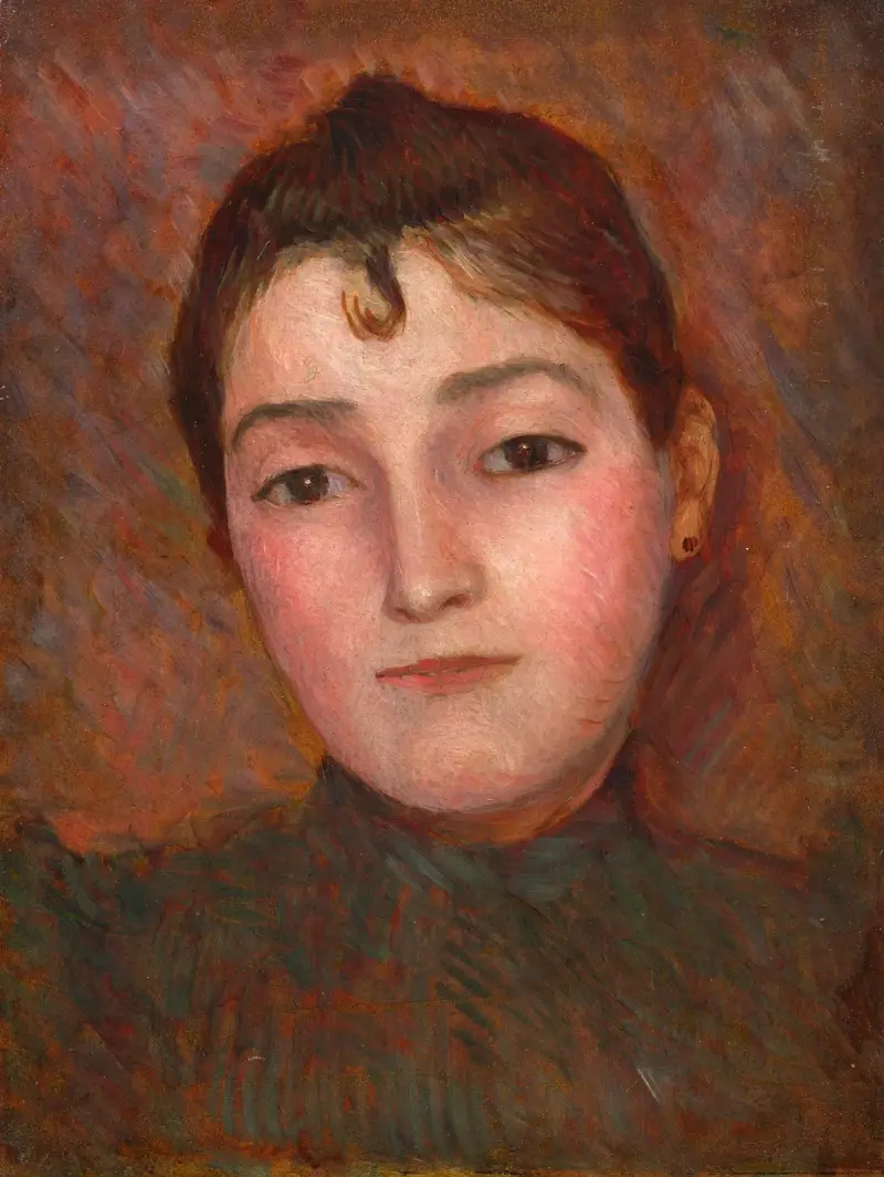 Porträtt av en dam av Marie Bracquemond