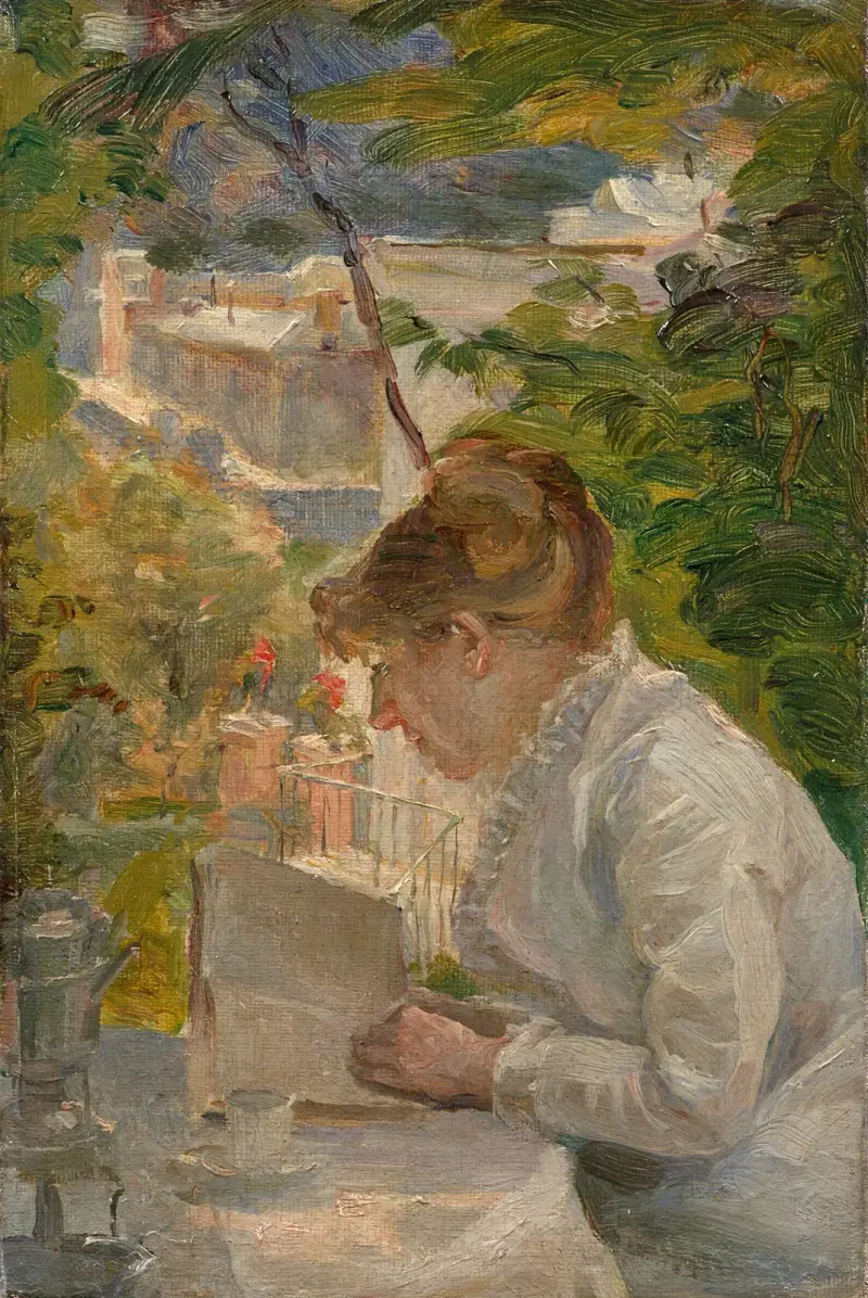 Studie k obrazu „La Tasse de café“, Marie Bracquemond