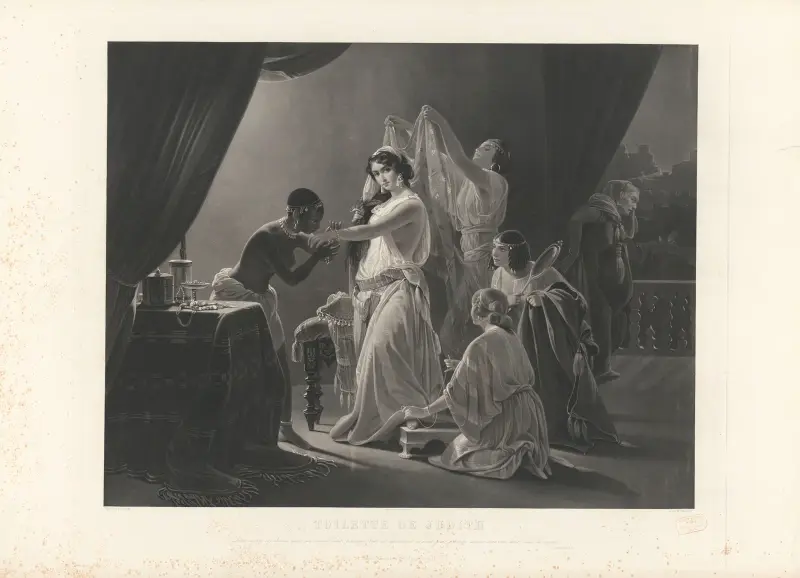 Toilette de Judith (after Frédéric Henri Schopin) av Jean-Pierre-Marie Jazet