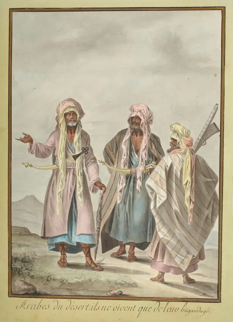 Öknens araber – de lever endast av sitt röveri av François-Marie Rosset