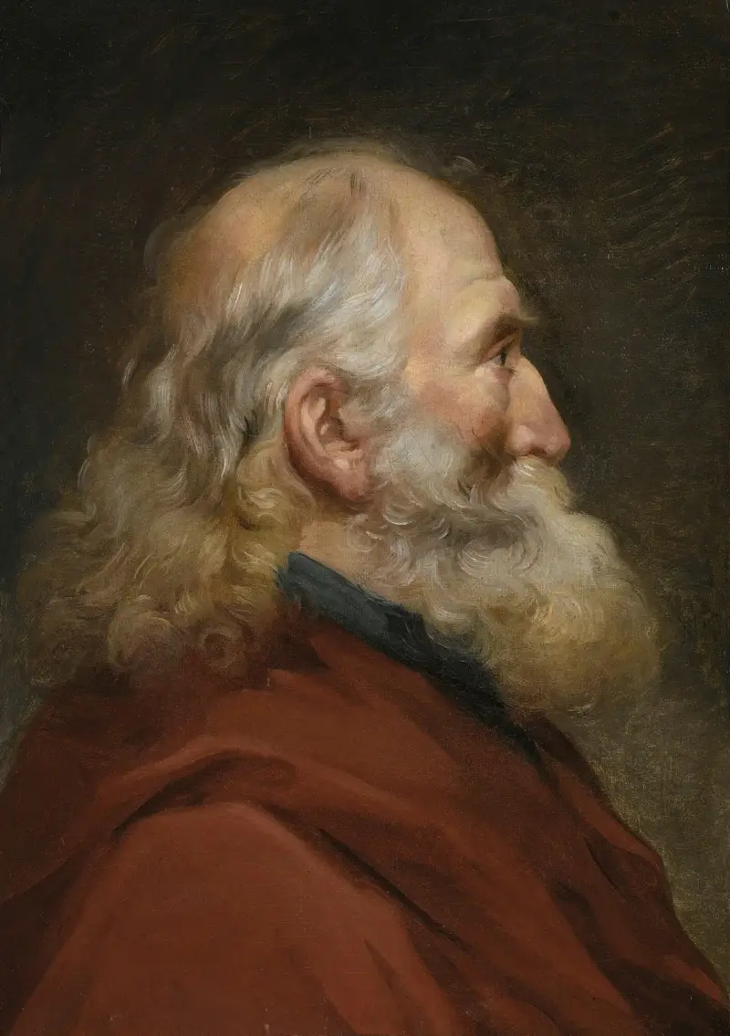Kopfstudie eines bärtigen Mannes von Joseph-Marie Vien