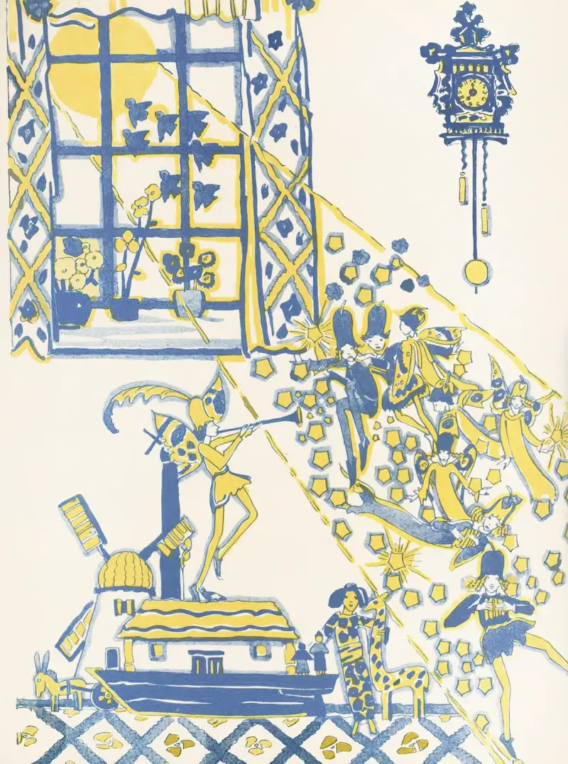 Ilustracja z Mummy’s Bedtime Story Book, pl. 13, Jessie Marion King