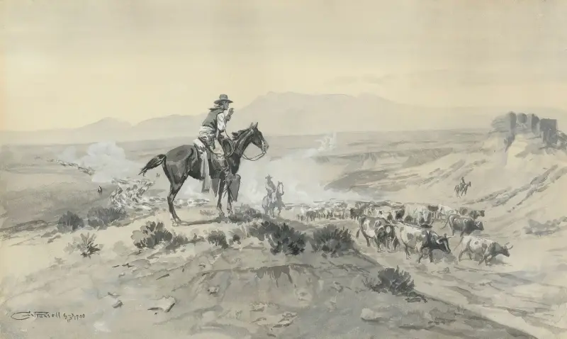 Trail Boss av Charles Marion Russell