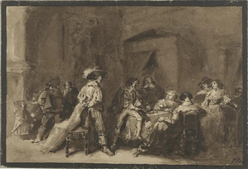 Historische scène av Marius Bauer