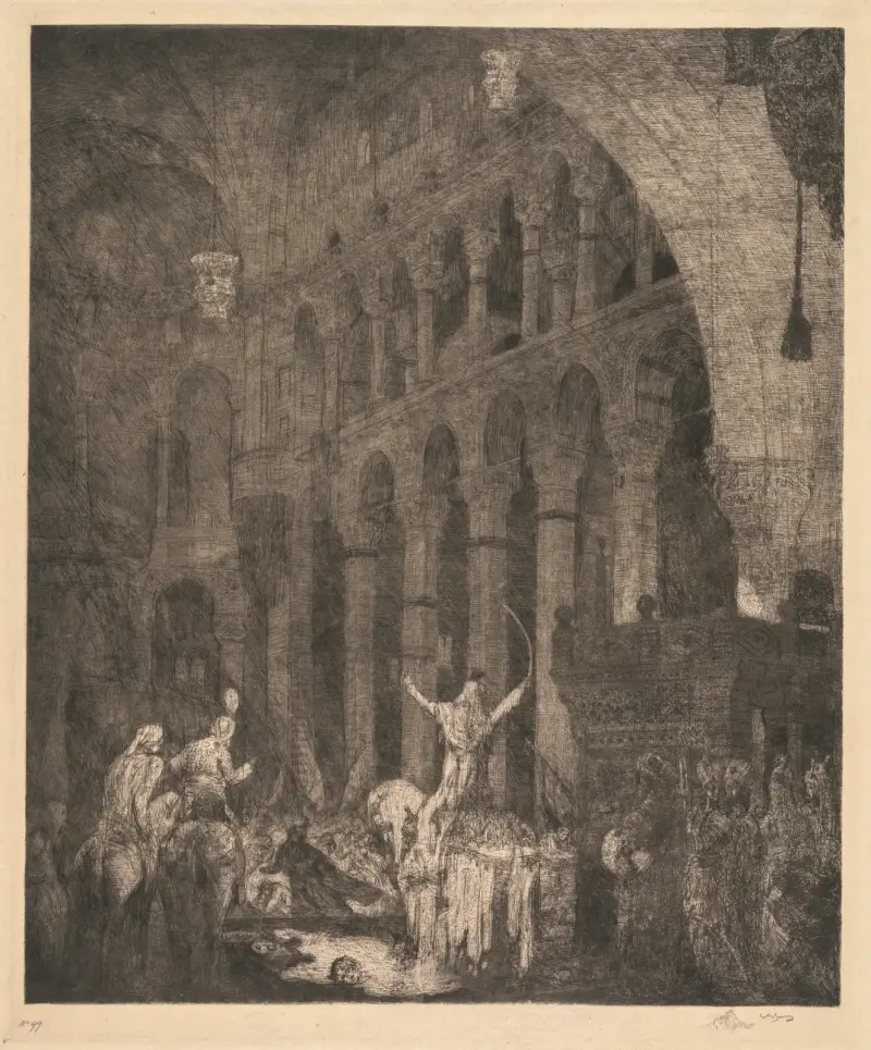 Mohammed II i Aya Sofia av Marius Bauer