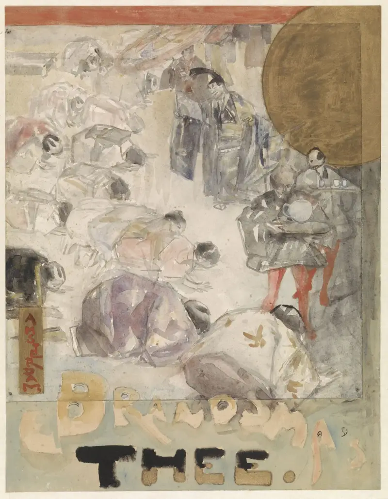 Entwurf für ein Plakat für Brandsma's Thee von Marius Bauer