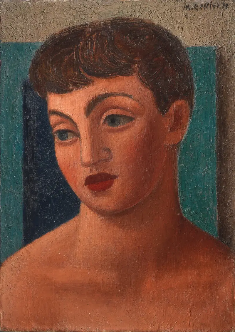 Huvud av en flicka (Miss Anne David) – nr 1 av Mark Gertler