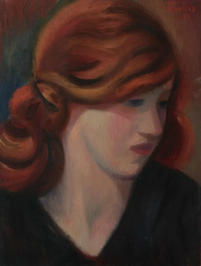 Porträtt av Jean Kemp av Mark Gertler