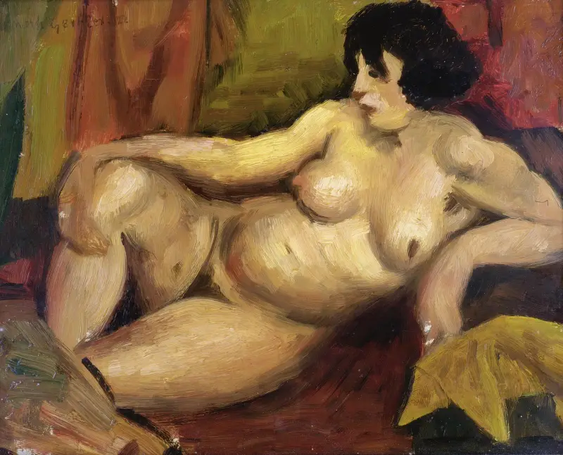 Liegender Akt, 1922 von Mark Gertler