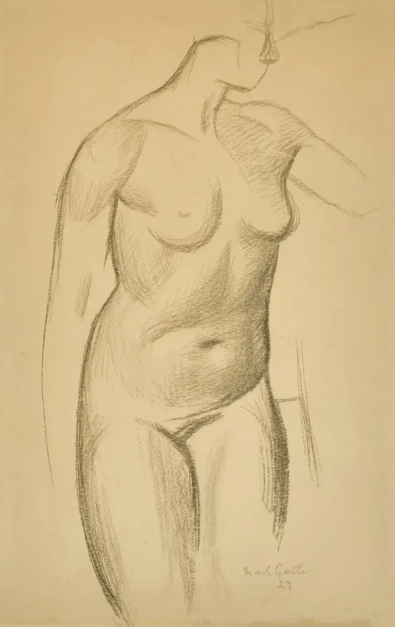 Ohne Titel (Weibliche Aktstudie) von Mark Gertler