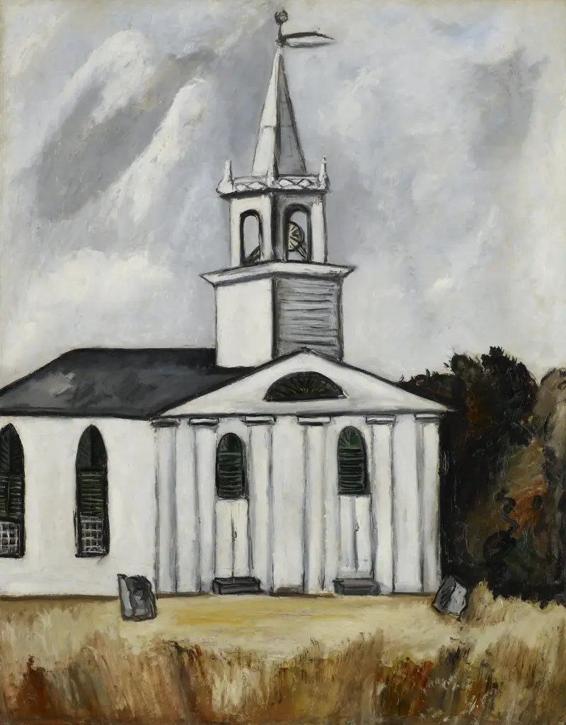 Kyrka vid Head Tide nr 2 av Marsden Hartley