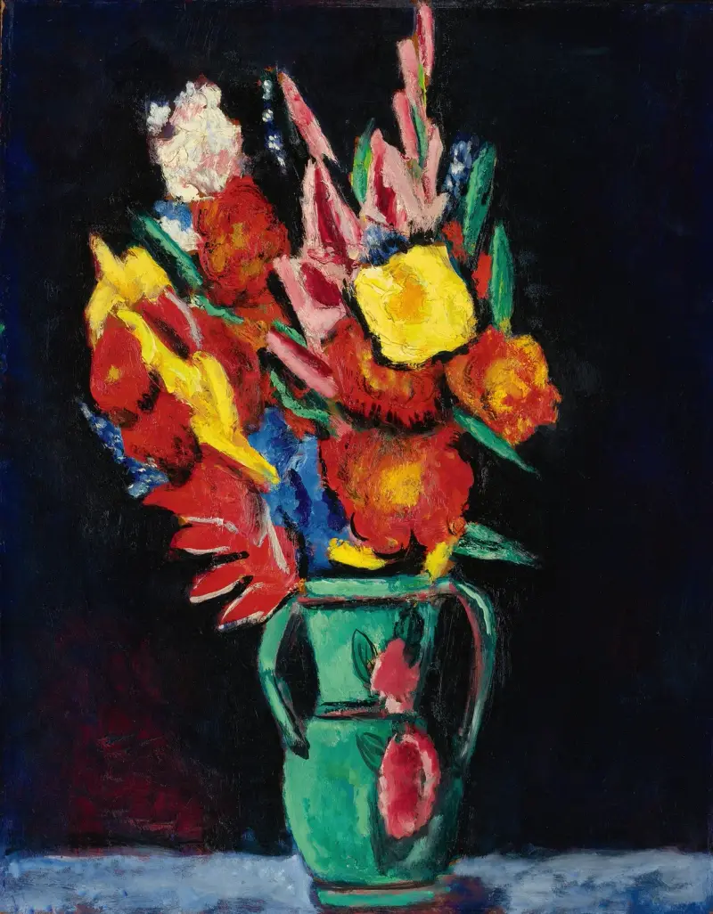 Stilleben med blommor av Marsden Hartley