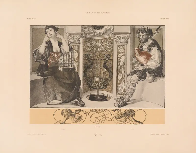 Allegorier, ny följd, plansch 21 av Martin Gerlach