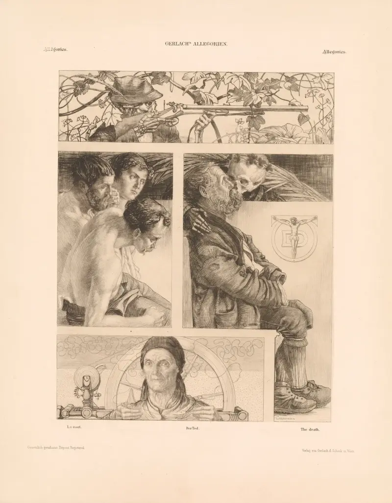 Allegorier, ny följd, plansch 77 av Martin Gerlach