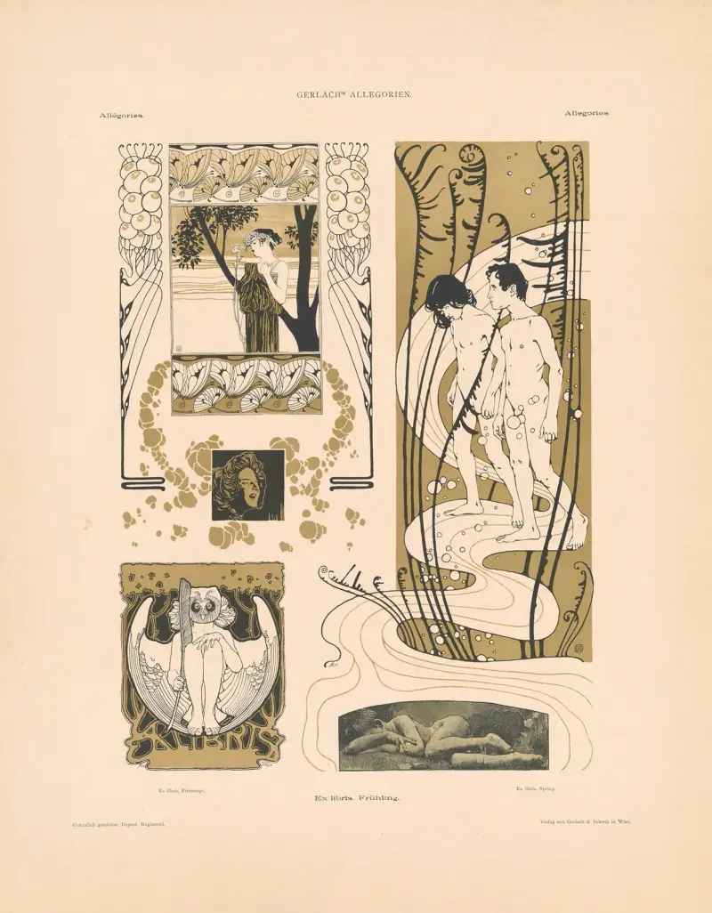 Allegorier, ny följd, plansch 90 av Martin Gerlach