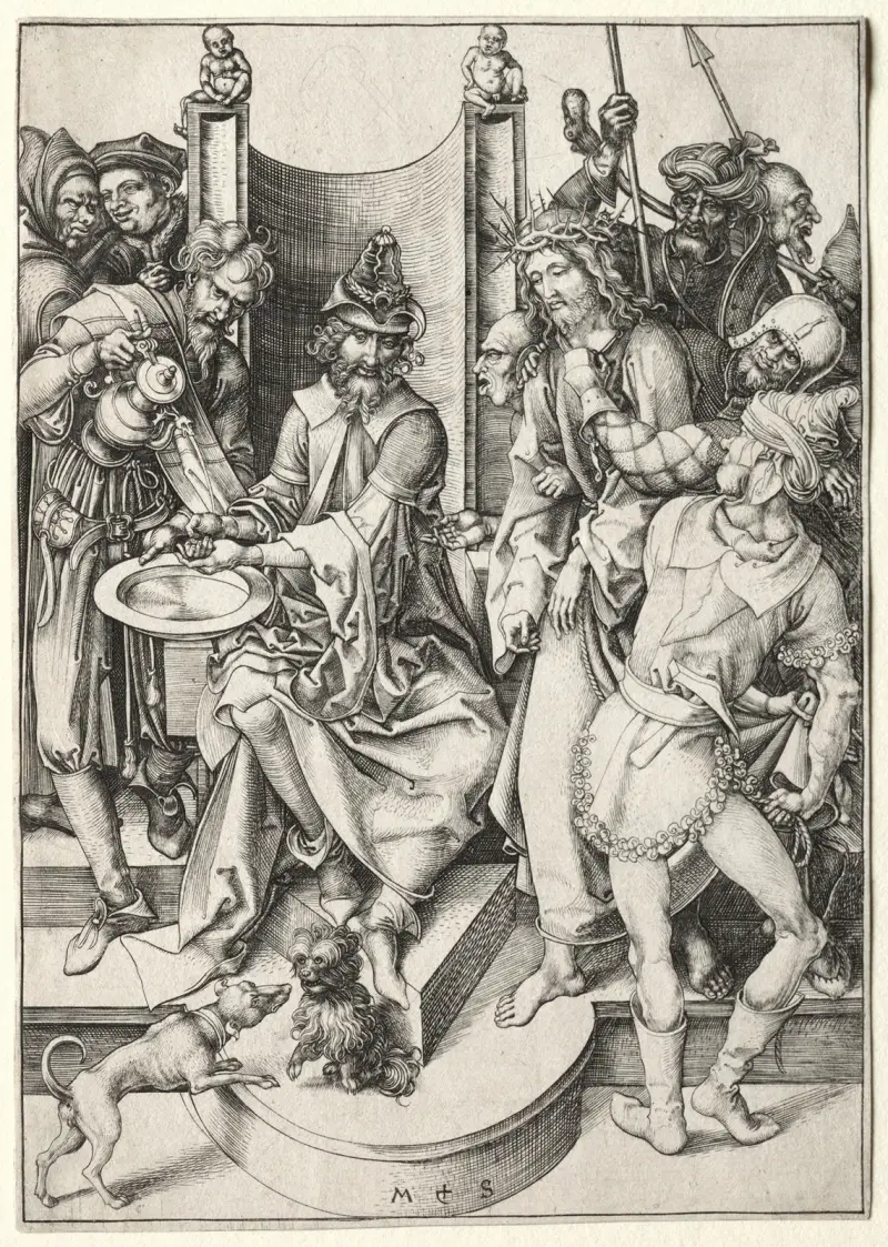 Christ Before Pilate av Martin Schongauer
