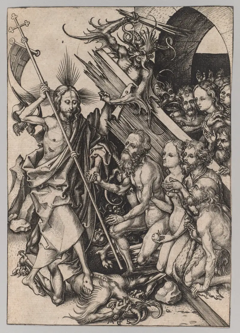 Christ in Limbo av Martin Schongauer
