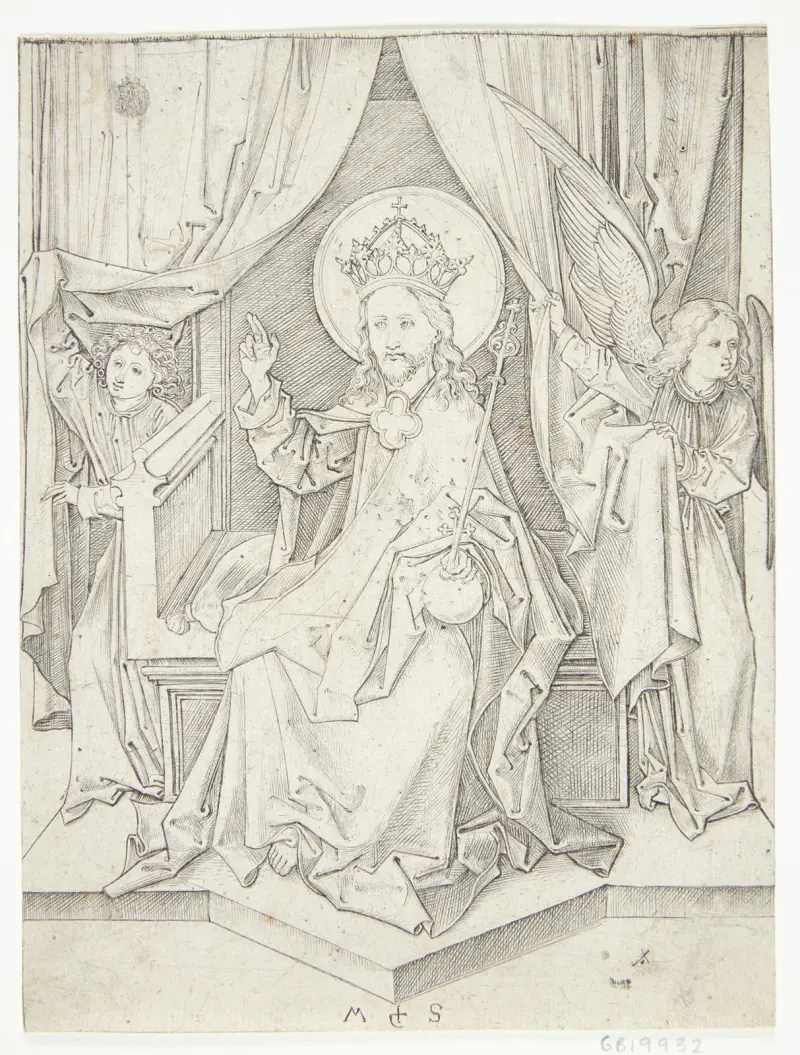 Der thronende Christus von Martin Schongauer