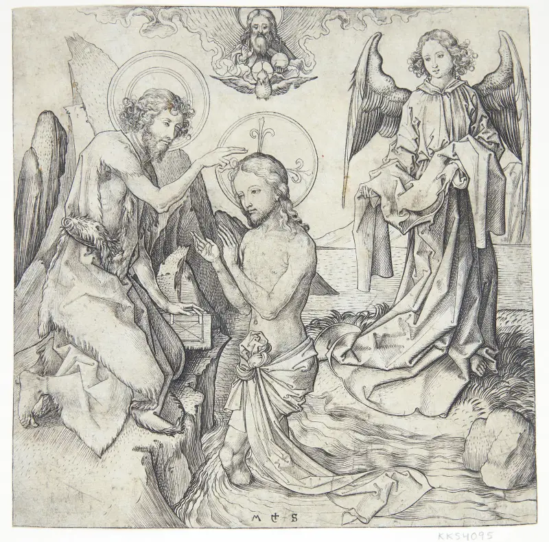 Chrzest Jezusa, Martin Schongauer