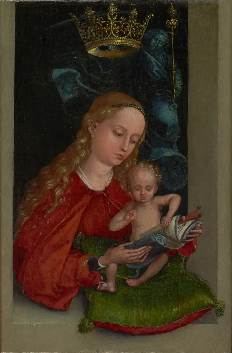 Madonnan med barnet i ett fönster av Martin Schongauer