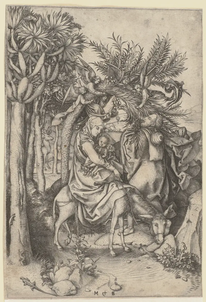 The Flight into Egypt av Martin Schongauer